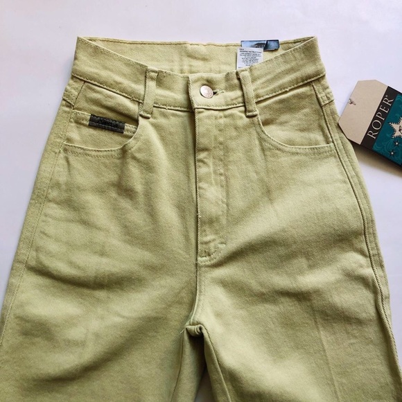 Vtg Roper Pastel Green High Rise Jeans - Picture 2 of 5